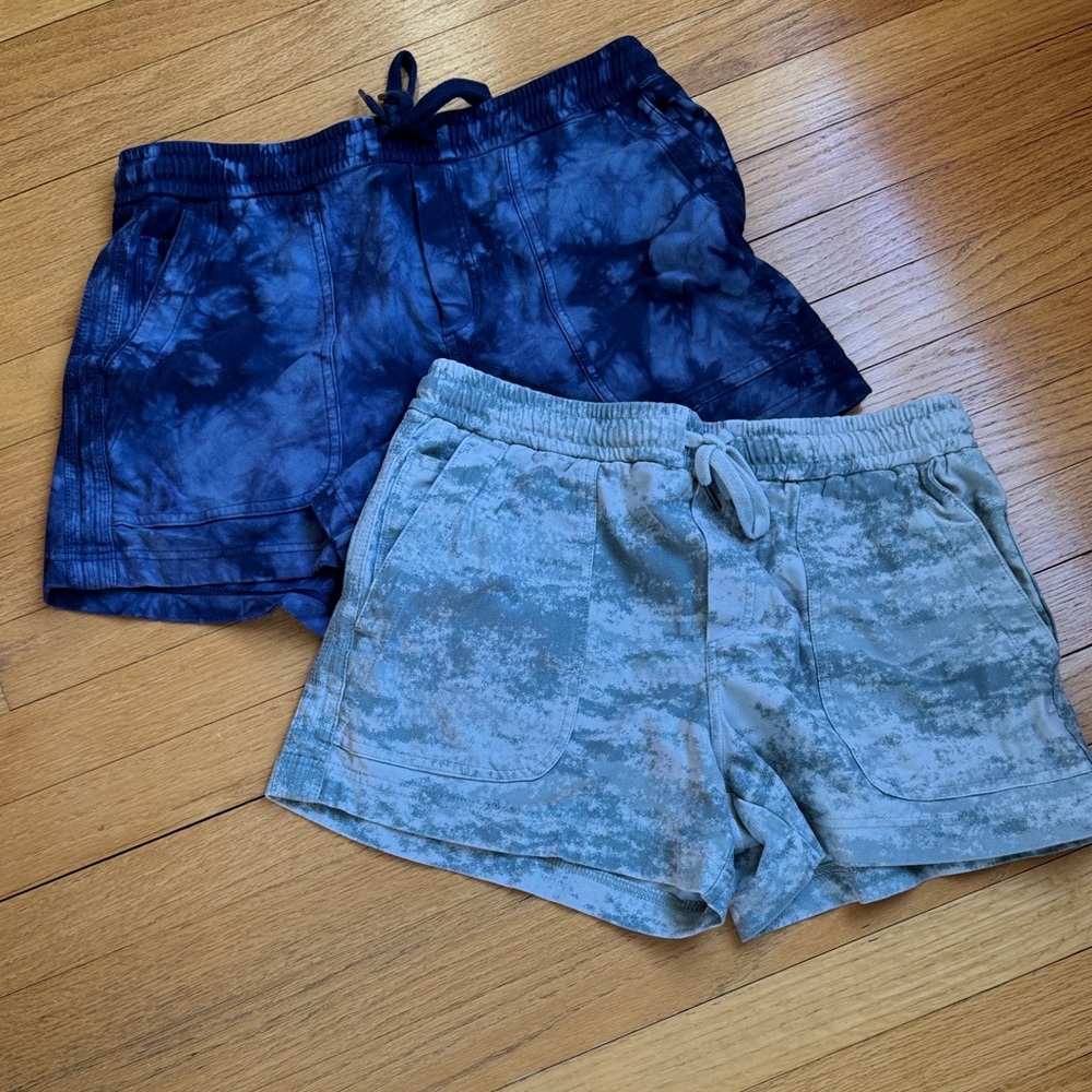 Athleta Blue and Gray Athletic Shorts-  Lot of 2